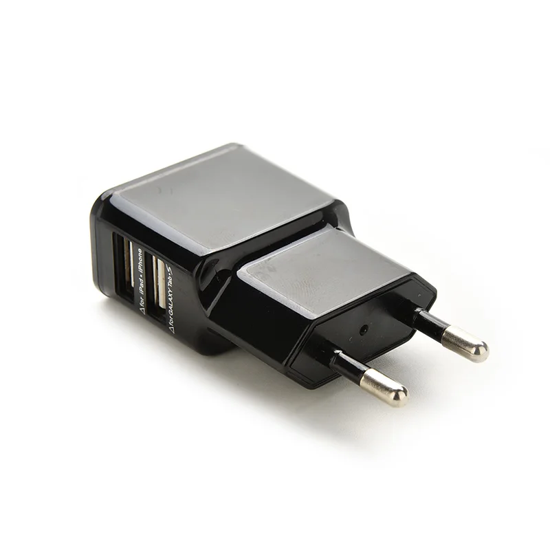 1 шт. EU/US штекер двойной USB 2 порта мобильный телефон дорожный дом настенное