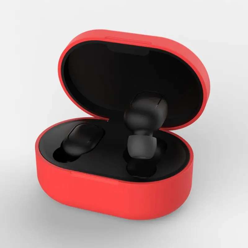 

Anti-shock Flexible Silicone Comprehensive Protective Case Full Cover for Xiaomi Redmi Airdots TWS Bluetooth Earphone Headset