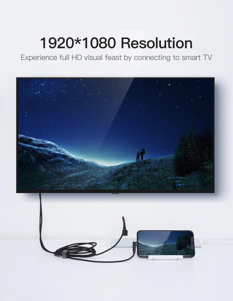 Vention 8-контактный HDMI конвертер 1080P HDMI кабель для iPhone X XS 8 Plus IOS поддержка HDTV цифровой адаптер для Ligntning в HDMI