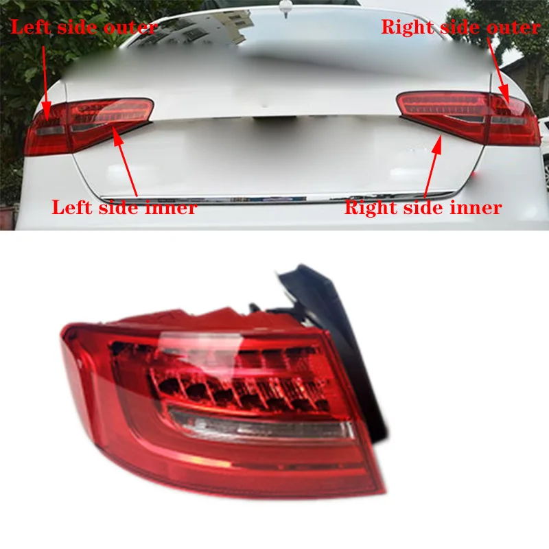 

1pcs For Audi A4 B9 2013-2016 Rear Right left Inner Outer Side Tail Light LED Brake Lamp Reversing light Directional light