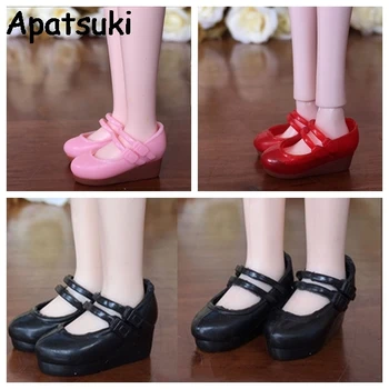 

Fashion Shoes For Blythe Dolls 1/6 Plastic Wedge Heel Shoes For Licca Dollhouse Mini Shoes For 1/6 BJD Doll Accessories