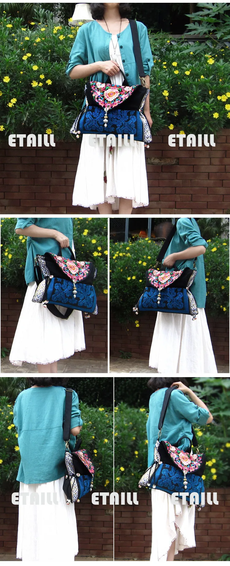 Embroidered Fabric Purse