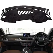 Для Audi A6 C7 Avant 2012 2013 фланель Dashmat Dashboard Чехлы тире колодки автомобильный коврик ковер зонт пользовательская Настройка