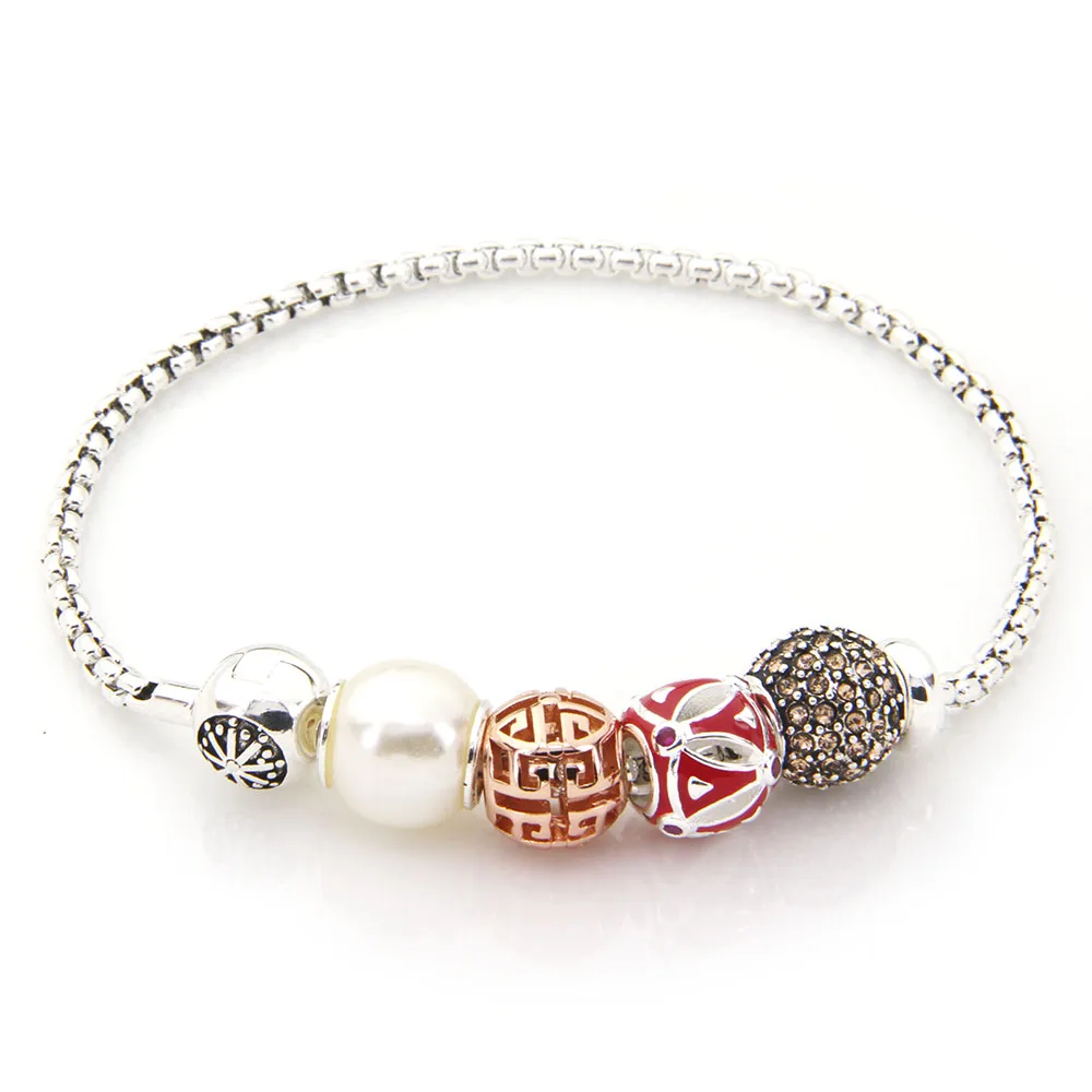 

Thomas KM Bead Female Bracelet With Pearl ETHNIC Great Blessing Symbol Bead, Glam Style Bracelet For WomenTS KB407