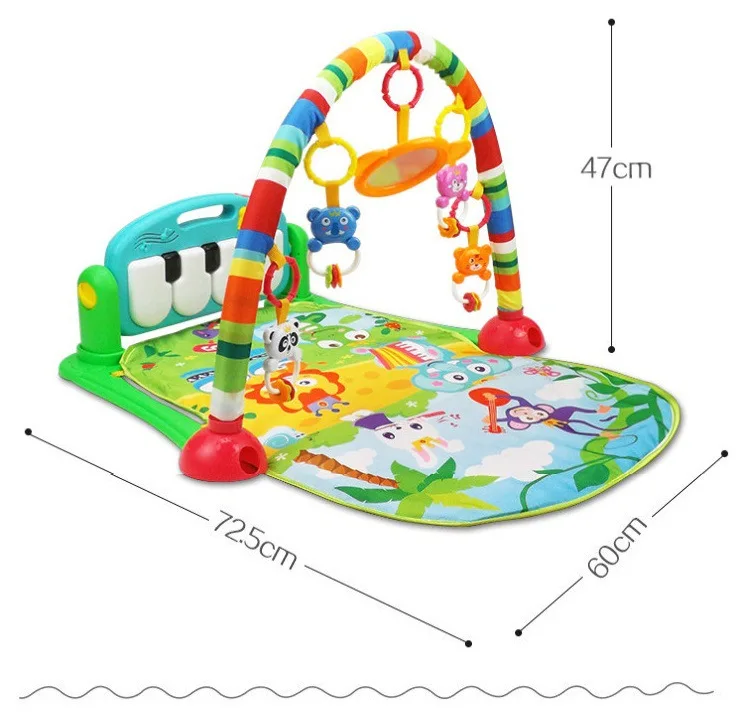 Детские ножные пианино музыка тренажерный зал От 0 до 2 лет Детские музыкальные коврик для ползания для игрушка для раннего развития