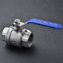 BSPT 1/" 3/8" 1/" 3/4" " 1-1/4" 1-1/" Женский из нержавеющей стали SS304 2 P полный порт шаровой клапан с виниловой ручкой потока, клапаны