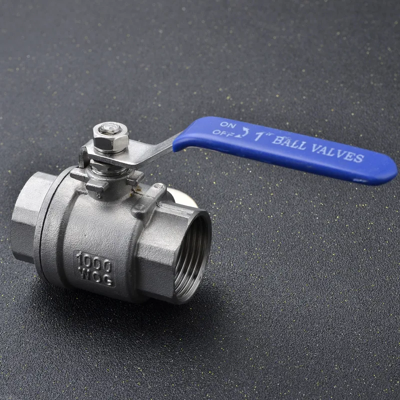 

BSPT 1/4" 3/8" 1/2" 3/4" 1" 1-1/4" 1-1/2" Female Stainless Steel SS304 2P Full Port Ball Valve with Vinyl Handle Thread Valves