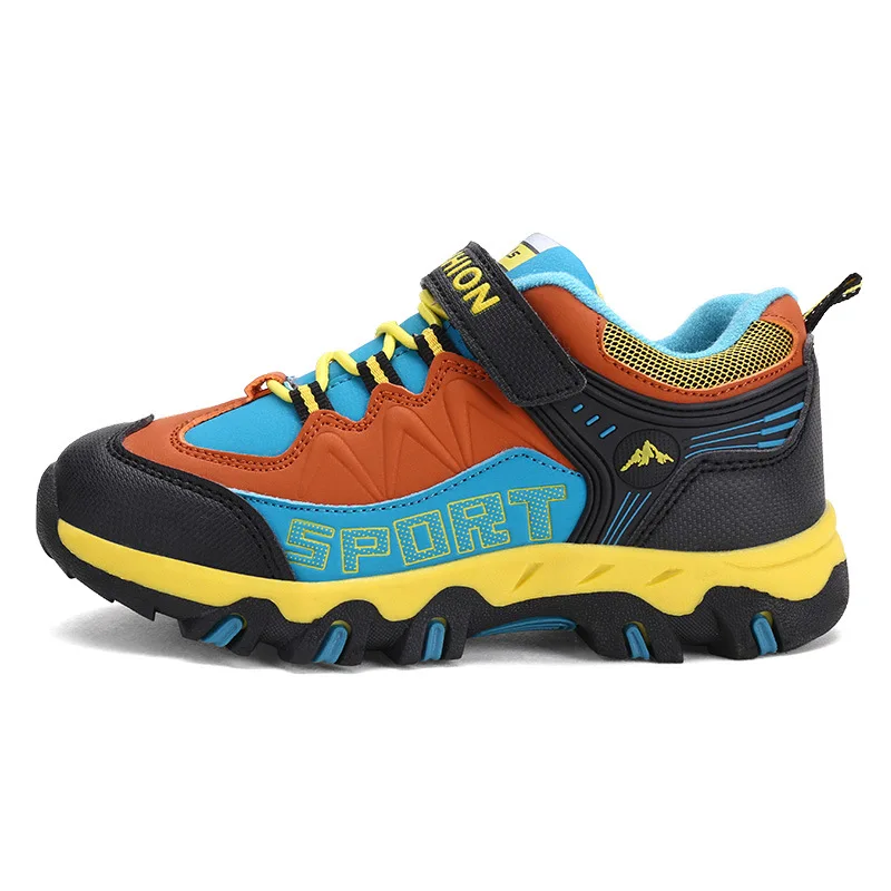 

2018 Winter Children's Climbing Shoes Winter Students Patch Outdoor Ankle Boots Boys Winter Boots Waterproof Child Winter Shoes