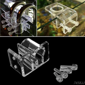 

2pcs Aquarium Acrylic Fish Tank Filter Outflow Inflow Pipe Holder Water Hose Holder G03 Drop ship