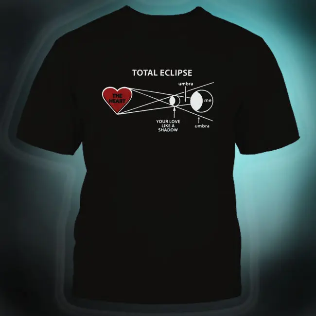 Loose Black Men Tshirts Homme Tees New Retro Vintage TOTAL ECLIPSE OF
