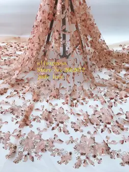

5yards/bag 8 color sequined embroidery fashion maple leaf pattern French fabric used for wedding dress fashion stage JL57#