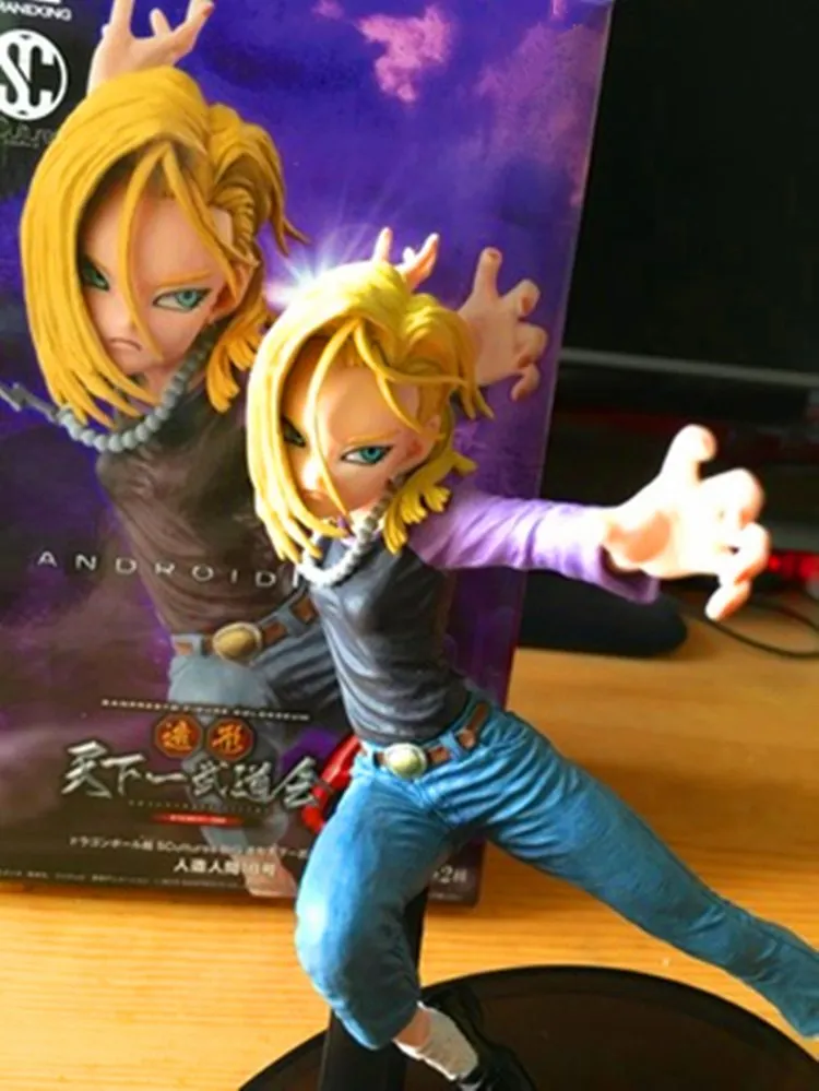 

Dragon Ball Figure Super Saiyan 2 Figure Android NO 18 Lazuli DXF SCultures Big Dragon Ball Z Action Figuras