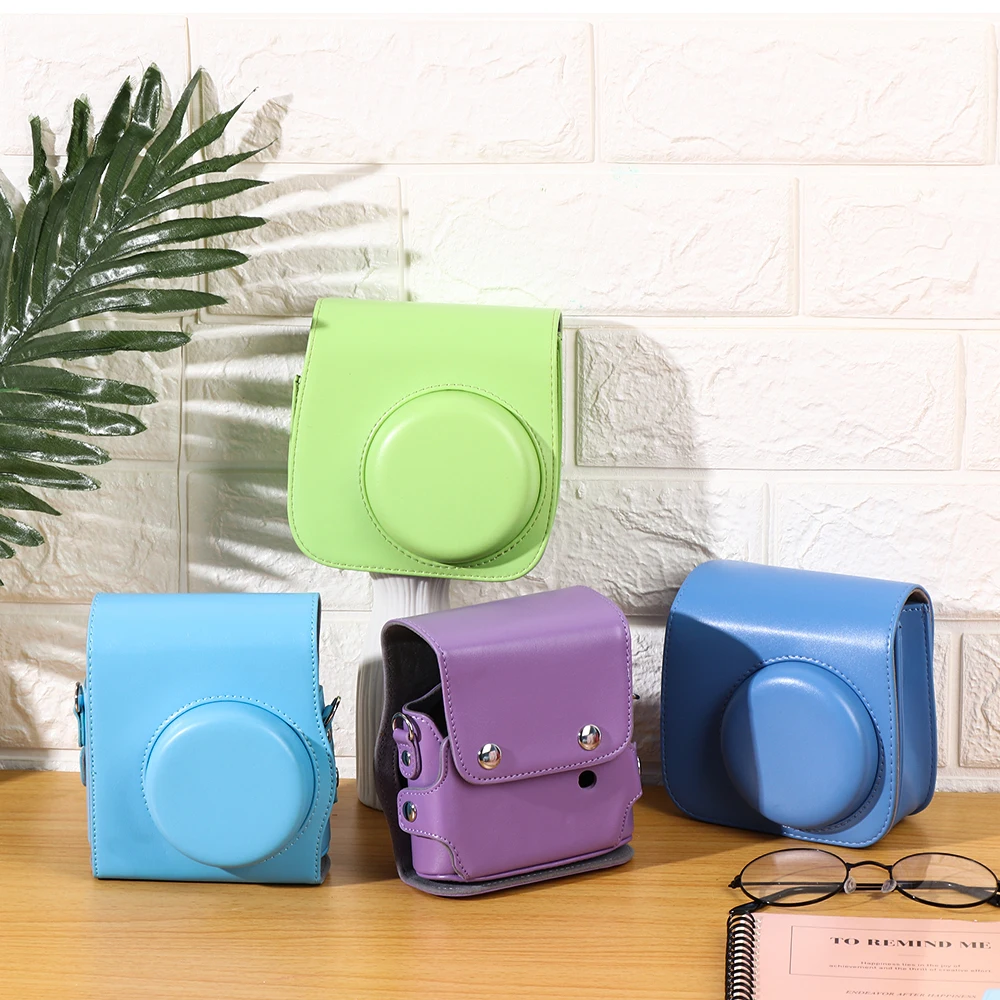 Для Fujifilm Instax Mini 8/9/8 + Модный чехол из искусственной кожи с принтом для мгновенной