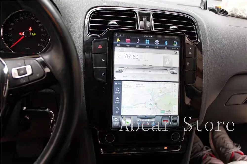 10,4 ''Tesla стиль Android 8,1 автомобильный dvd-плеер gps навигация для Volkswagen Polo 2011- стерео радио авто головные уборы ips PX6