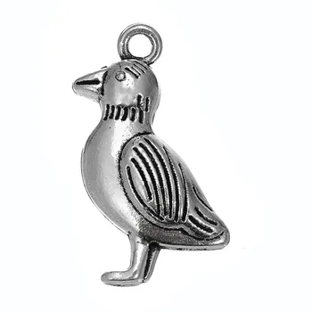 

RAINXTAR Antique Silver Color Alloy Cute Chicken Bird Charms DIY Animal Charms 18*22mm 50pcs AAC1345