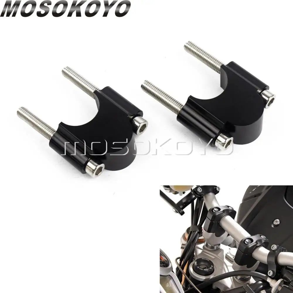 

6061 T-6 Aluminum 30mm Rise 7/8" & 1-1/8" Bar Riser for BMW R1200 R1250 Honda Triumph KTM Adventure 22mm/28mm Handlebar Riser