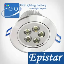 FedEx DHL 550LM 5 Вт светодиодный потолочный светильник светодиодный прожектор лампы AC85~ 265 V серебристого цвета