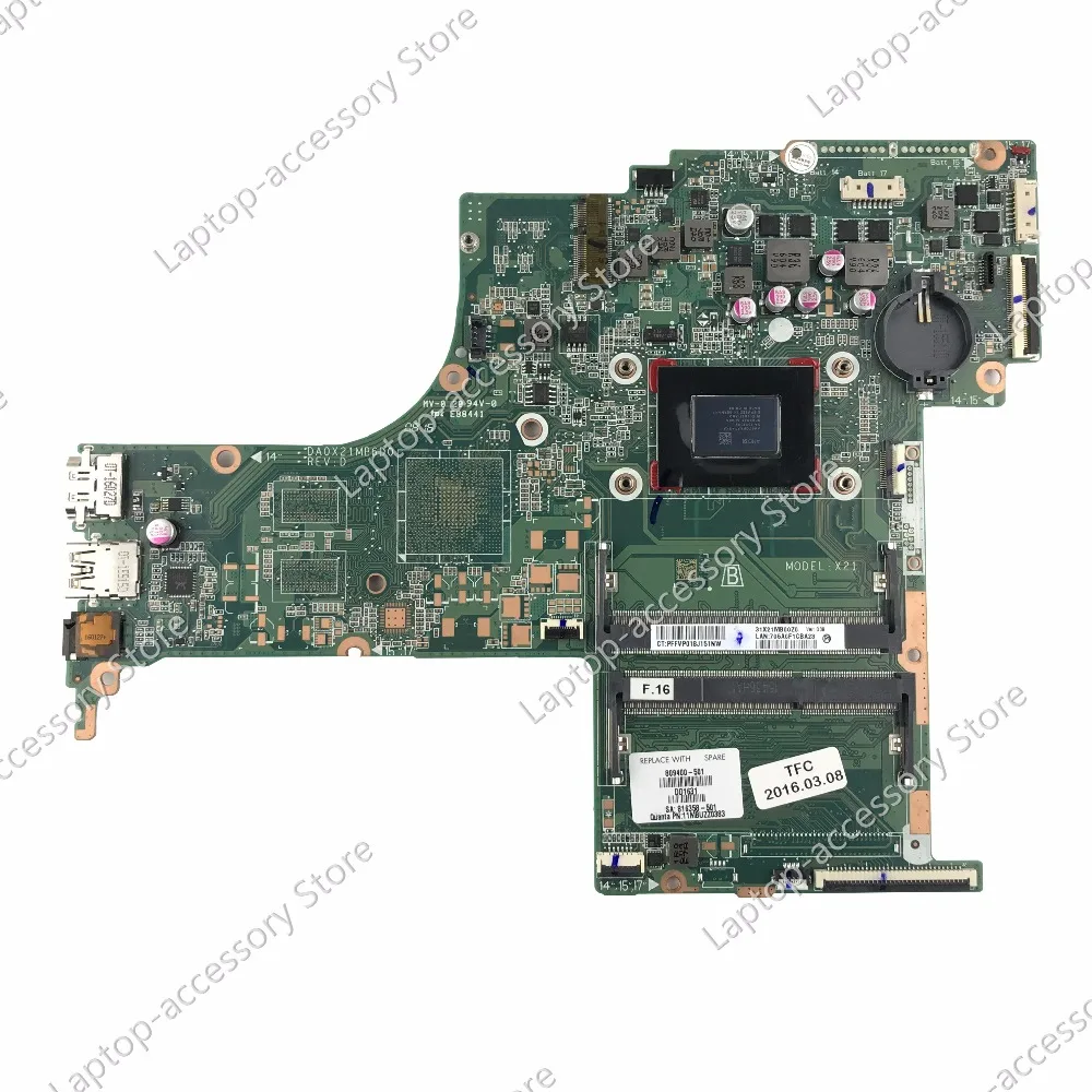 

New For HP Pavilion 15-AB Laptop motherboard mainboard809400-001 809400-501 809400-601 / Free Shipping + 100% tested