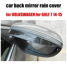 2 шт./пара гибкая пластиковая Автомобильная зеркало заднего вида дождевик Автомобильный задний козырек против дождя на зеркало заднего вида для VOLKSWAGEN для GOLF 7 14-15