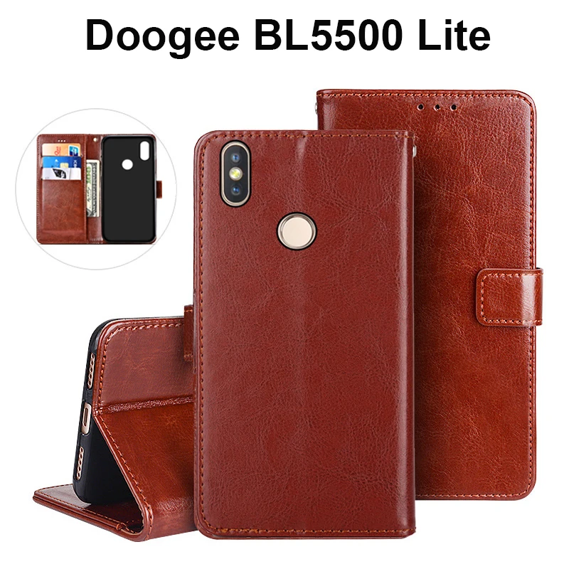 Чехол Doogee BL5500 Lite, откидной кошелек, бизнес чехол из искусственной кожи, чехол для телефона Doogee BL5500 Lite, чехол