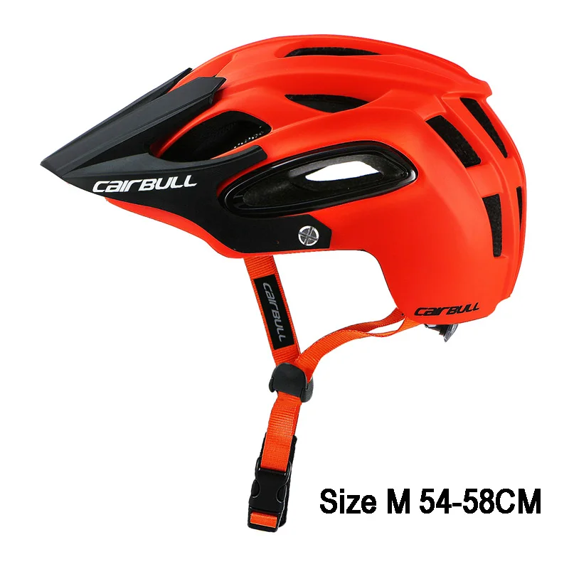 CAIRBULL 54-62 см, велосипедный шлем, литой в форму, велосипедный шлем, дышащий, MTB, горная дорога, для верховой езды, XC, DH, спортивный, безопасный, велосипедный шлем, M/L - Цвет: Red M