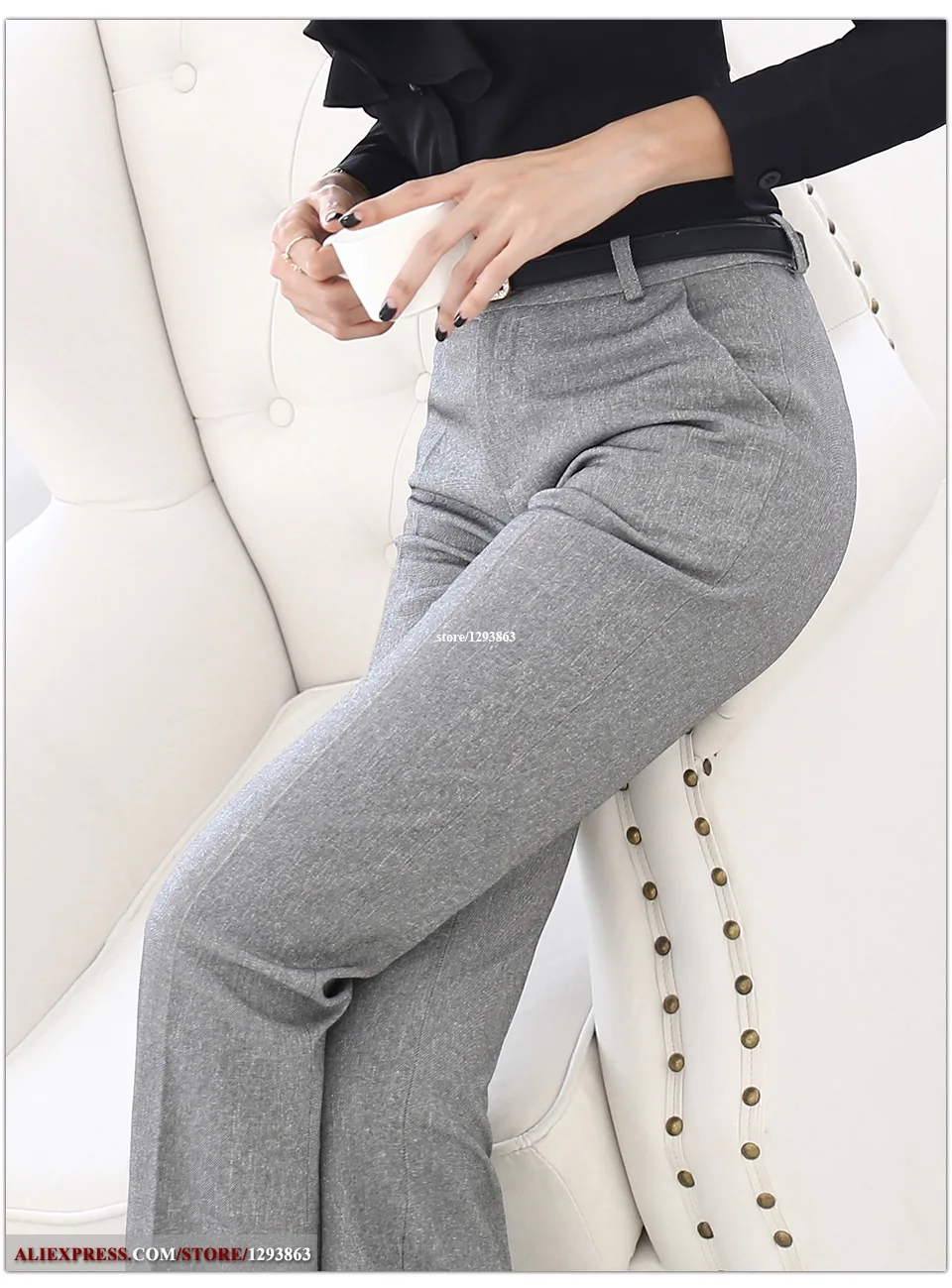 High Quality straight trousers