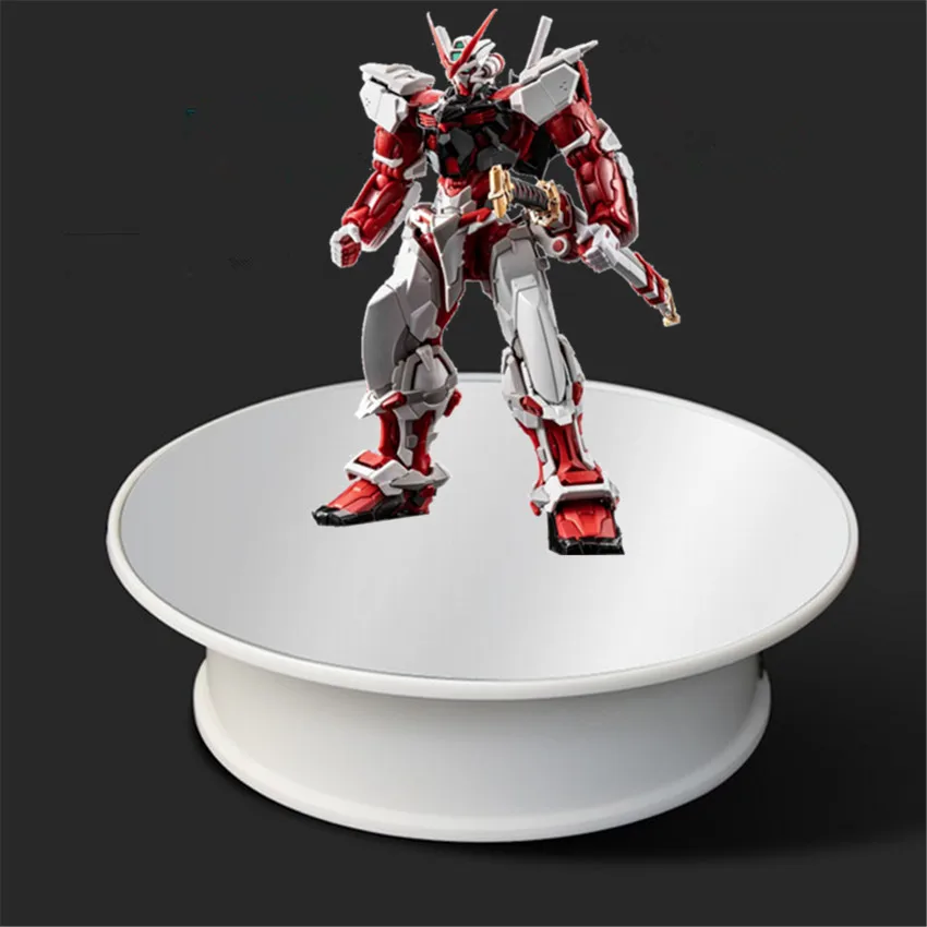 Stylish White Velvet Top Electric Motorized Rotary Rotating Display Turntable for display stand