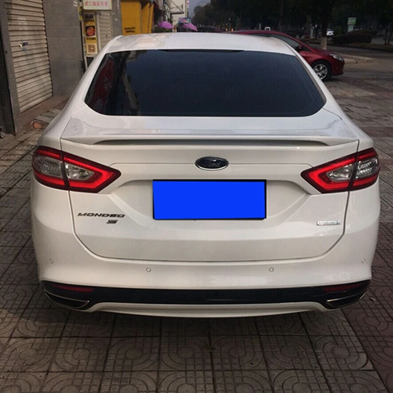 

For Ford Mondeo 2013 2014 2015 2016 2017 ABS Plastic Material Rear Wing Unpainted Primer Color Rear Spoiler 1Pcs Car Accessories