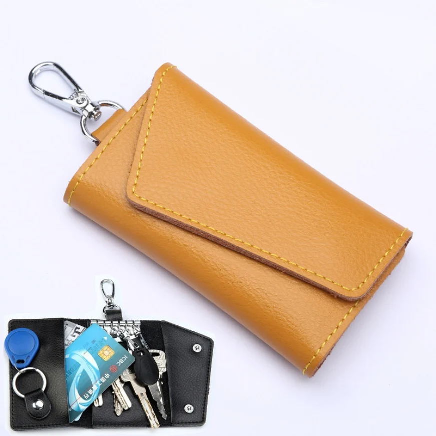 Buy Genuine Leather Key Holder Wallet Solid Keys