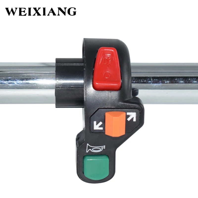 

Universal Motorcycle Motorbike 22mm 7/8" Switch On Off Horn Headlight Turn Signals Push Button Handlebar Control Switches