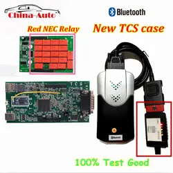 Новейший TCS CDP без Bluetooth OBD OBDII новый TCS CDP 2016,00 красный NEC Реле 5 вольт автомобиля диагностические инструменты CDP Pro Авто сканер