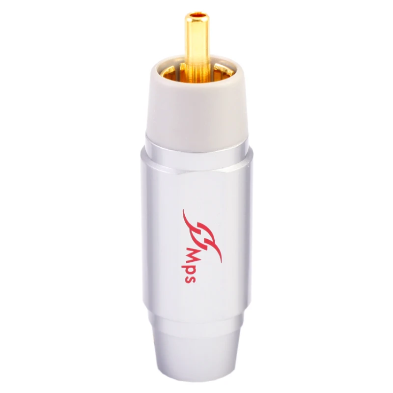 

MPS Genesis-10Gmk2 HiFi Red Copper RCA Plug 24K gold Plated lotus head for CD DVD Amplifier DAC For 10mm cable connector 1Pair
