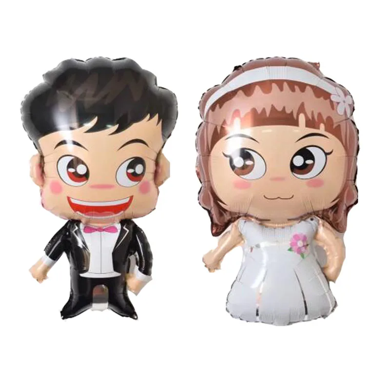 

Wedding Girl Boy Foil Balloons Wedding Decorations Air Balls Casamento Inflatable Toys Mariage Globos Baby Shower Party Supplies