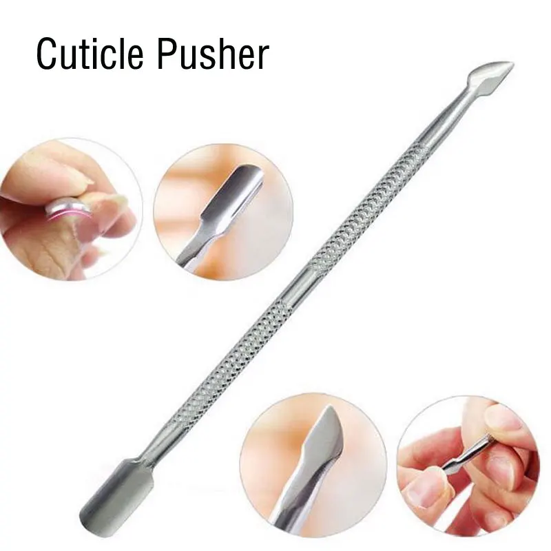 

Nail Pusher Art Tools Essential Stainless Cuticle Spoon Pedicure Manicure Cuticle Pusher Remove Dead Skin Manicure