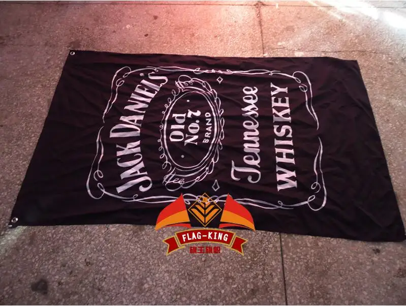 

Free Shipping Jack Daniel's Flag 3*5FT 90*150CM Soda Drinking Flag