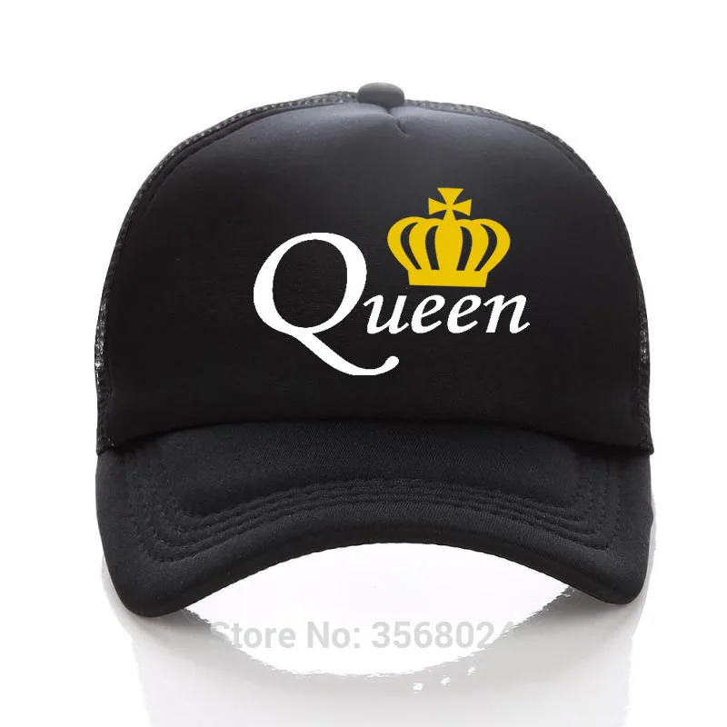 Бейсболка King Queen для мужчин и женщин кепка с принтом влюбленных сетчатая
