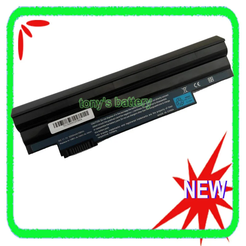 6Cell Laptop Battery for Acer Aspire One E100 P0VE6 POVE6 PAV70 NAV70 ZE6  ZE7 Happy series