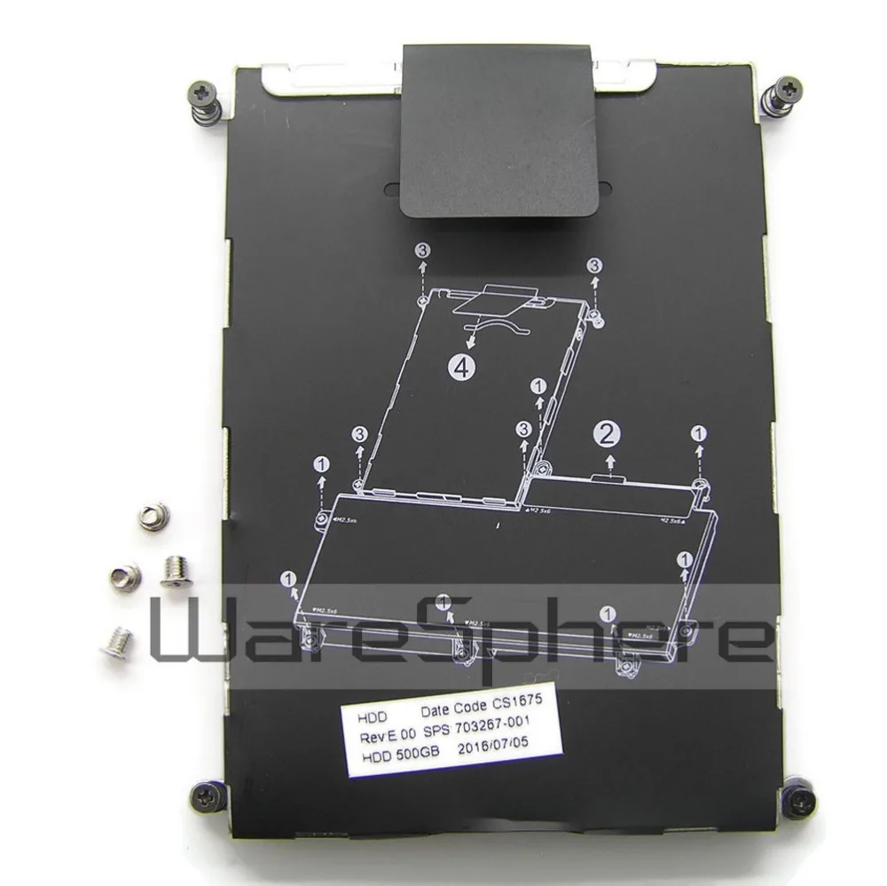 Новый оригинальный для HP ProBook 640 645 G2 жесткий диск HDD Caddy Кронштейн Рамка 840682