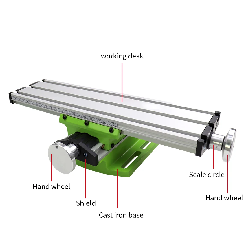 

Milling Table Drill Milling Machine Cross Assisted Positioning Tool X Y-axis Adjustment Coordinate Table Vise Bench Free Ship