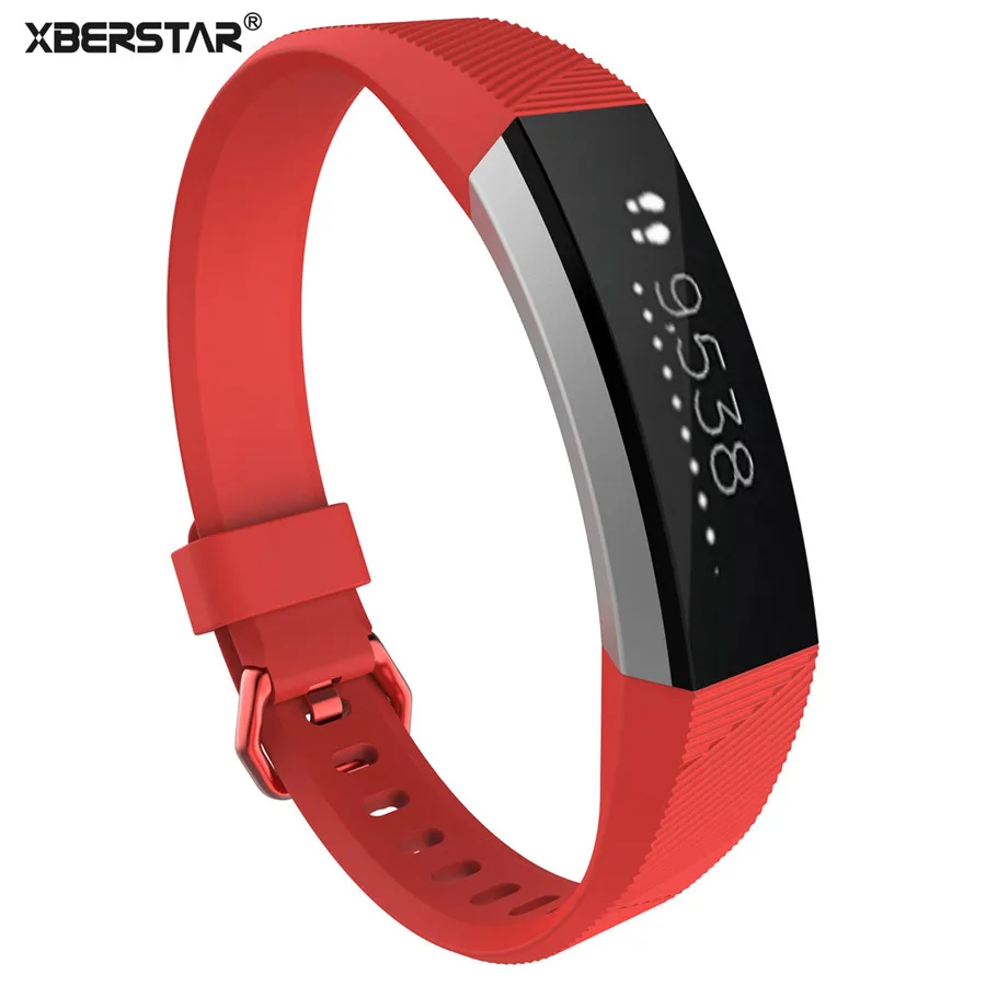Силиконовый ремешок XBERSTAR унисекс Браслет Для Fitbit Alta HR сменный фитнес С