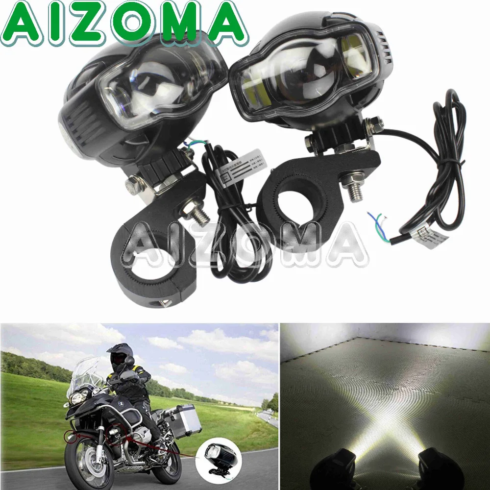 

For BMW F800GS F650GS S1000RR R1200GS LC ADV Motorcycle 20w LED Headlight Spotlight USB Charger 28mm Bar Bracket Foglight