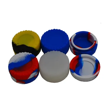 

10pcs 23ml Bho Non stick Silicone butane slick oil container dab wax jar