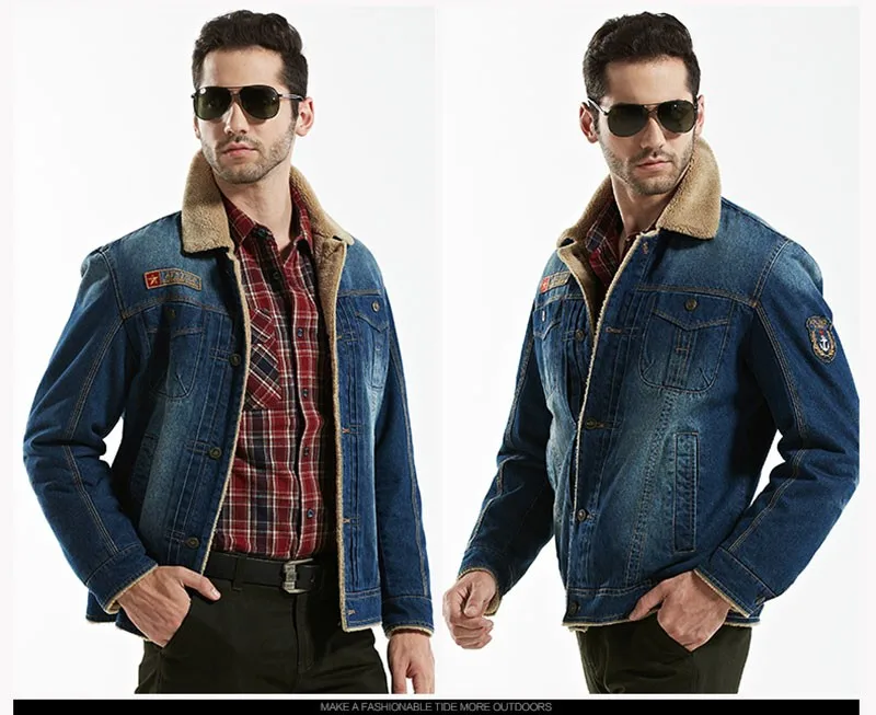 M~4XL New Retro Warm Denim Jackets Mens Jeans Coats Winter Jackets Brand AFS JEEP Thicken Denim Coat Men Outwear Male Asian Size (25)