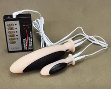 ZENBALA Electro Shock E-стим Силиконовый Фаллоимитатор & Анальный Плагин Женский Импульсный Массажер Секс-Игрушки
