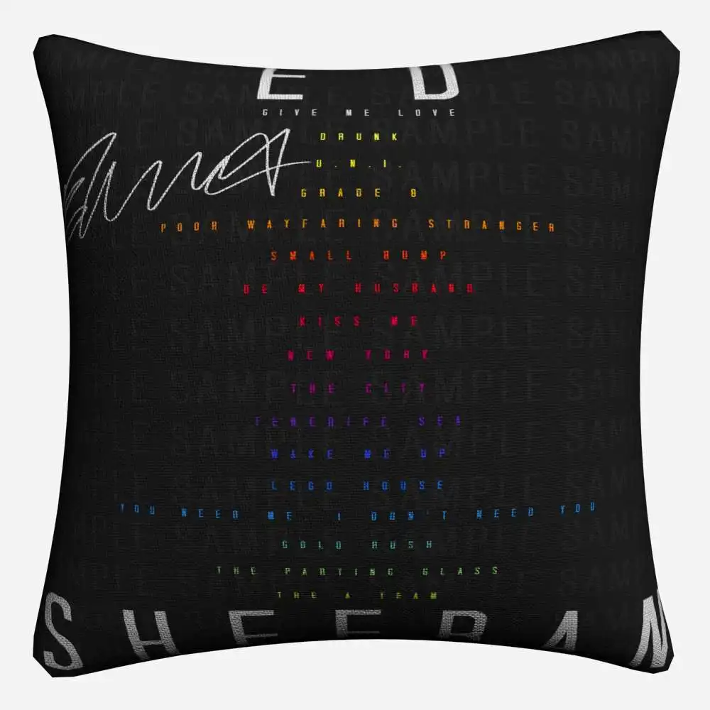 Эд Ширан известный певец декоративные наволочки для диван 45x45 см белье Чехлы Декор для дома подушка охватывает Almofada - Цвет: 6