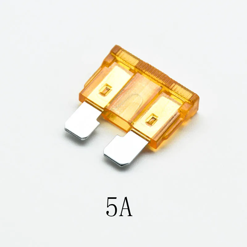 20pcs Blade Fuse Zinc Alloy and Plastic Material 5A 7.5A 10A 15A 20A 25 30A AMP Set For Auto Car Truck 19*19mm Mini Safety fuse Blade Fuses Car Fuses