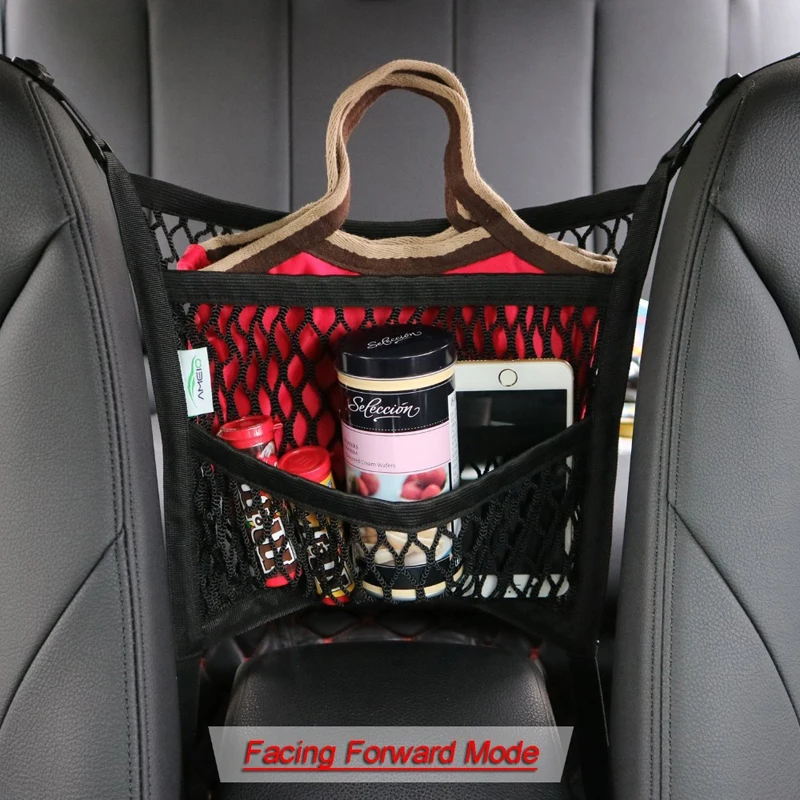 2018-newest-Design-3-Layer-Car-Mesh-Organizer-Seat-Back-Net-Bag-Barrier-of-Backseat-Pet (2)