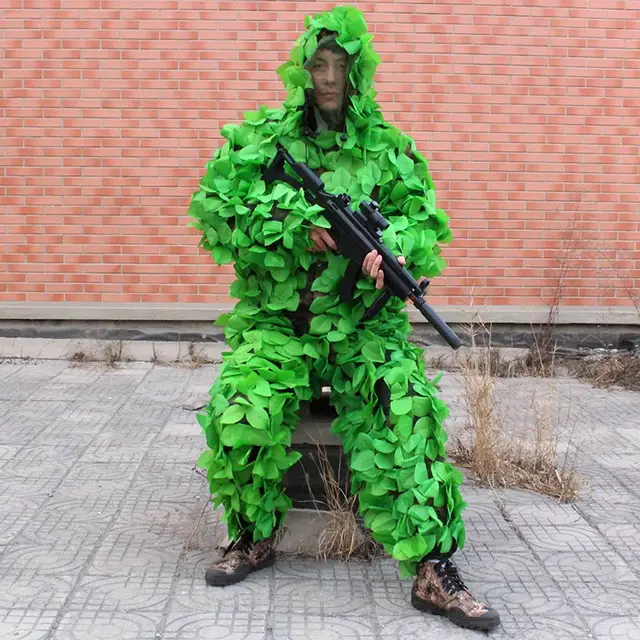 Tuta Mimetica 3D Ghillie - Motivo Giungla Per Caccia, Softair E Attività Outdoor - Foto 6