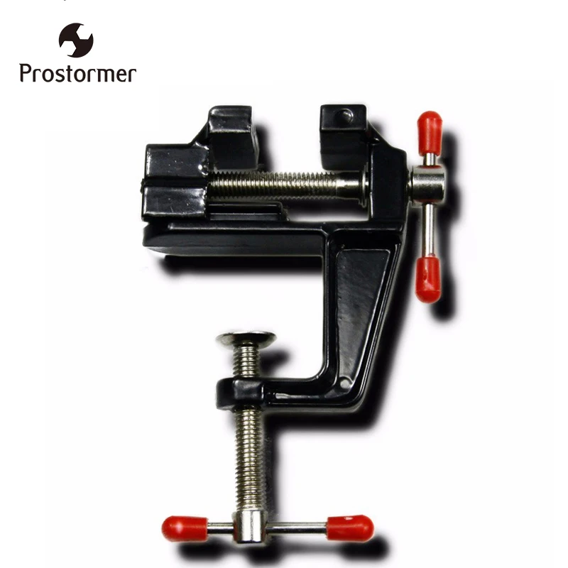 Prostormer Hand Tools Aluminum Alloy Table Vise Mini Screw Bench