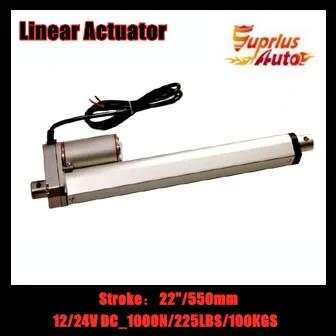 

2018 Low Price Electric linear actuator with 22inch/ 550mm stroke 12v/24v DC linear actuator with max load 1000N/225LBS/100KGS